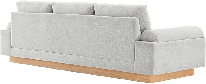 Modway EEI-6401-LGR Oasis Upholstered Fabric Sofa, Light Gray