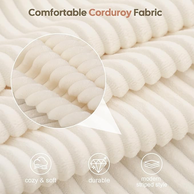 COMAX Folding Sofa Bed, Foldable Couch for Bedroom, Convertible Floor Sleeper Futon Chair Foam, Corduroy 3 in 1 Fold Out Chair Portable Comfy Lounge Couch Sofa Bed for Small Space, Twin, Beige