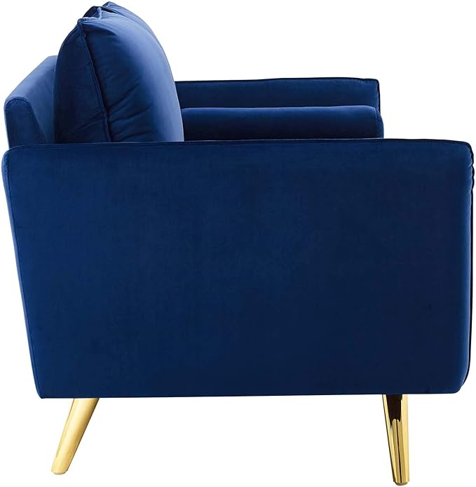 Modway Revive Performance Velvet Sofa, Navy