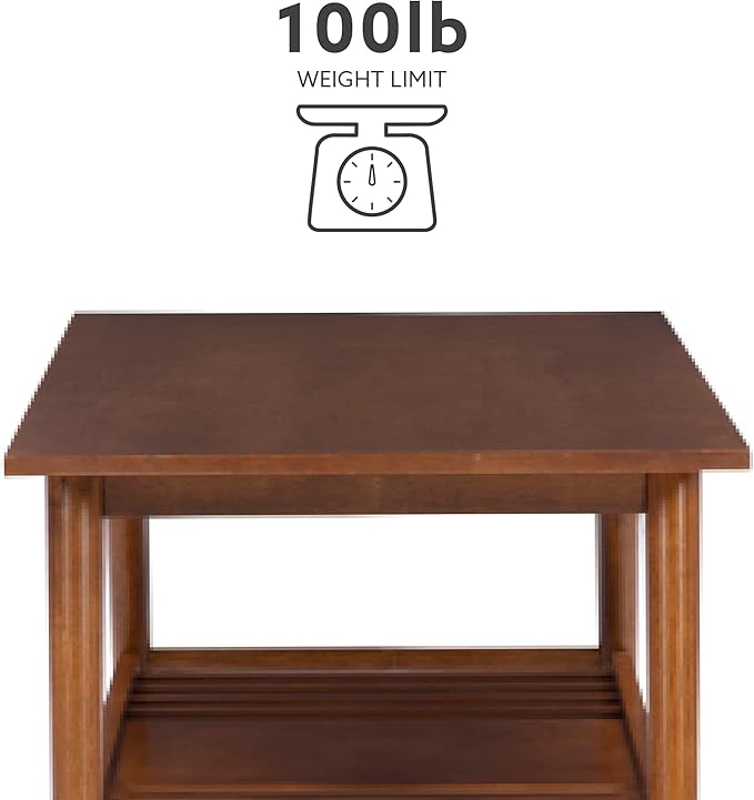 Linon Mid Century Walnut Melissa Coffee Table