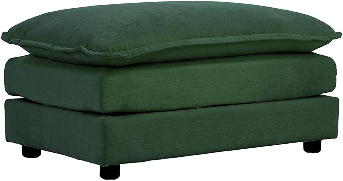 ERYE Oversized Loveseat Sectional Sofa Modern Deep Seat Reversible Chaises Sofa&Couch with 2 Movable Ottomans and 4 Pillows, Modular Sleeper Upholstered Couch for Living Room,Apartment,Studio,Office