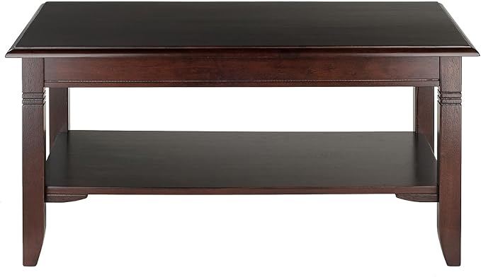 Winsome Nolan Coffee Table, for Living Room, 18", Cappuccino