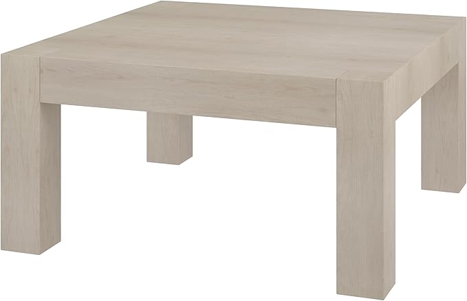 Henn&Hart Langston Coffee Table, 34" Wide, White