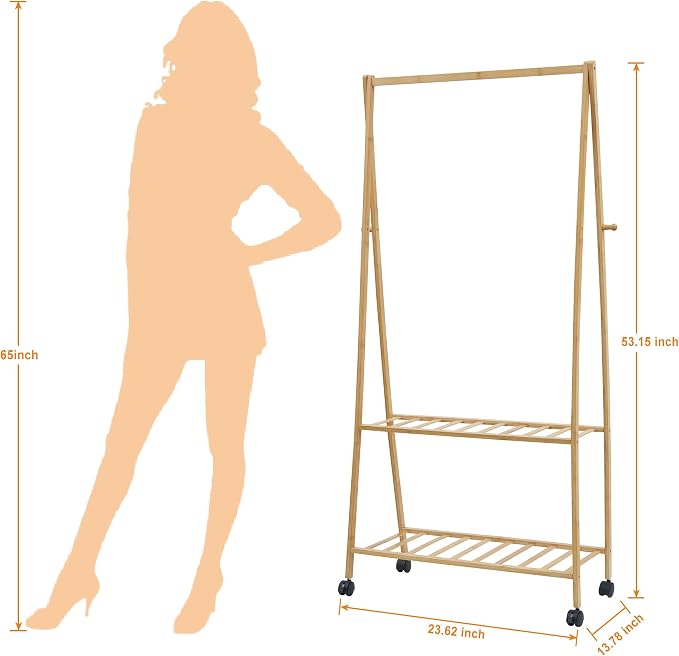 VECELO Coat Rack Freestanding, Entryway Hanger Stand, Umbrella Holder, Hall Tree With Hooks, Floor Standing Metal Tree Stand,Oak - Image 9