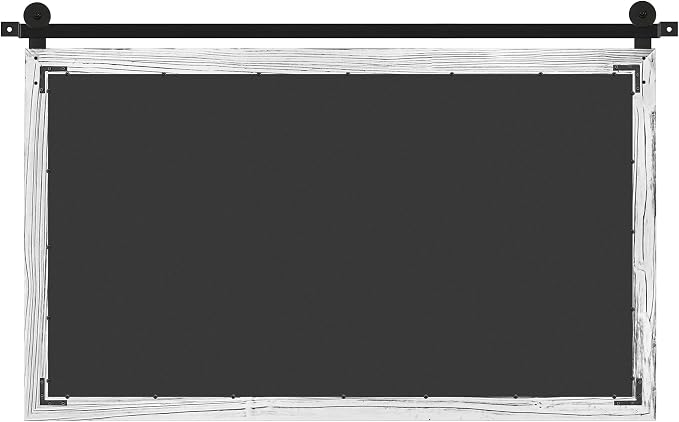 COGOOD Farmhouse Bathroom Mirror - 45 x 30 Large Rectangle Barn Door Mirror for Vanity, Bedroom, Living Room Wall Decor (White) - Image 8