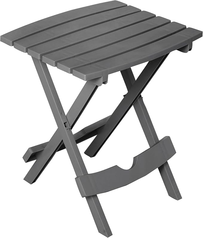 Adams Quik-Fold® Side Table - Charcoal by Adams
