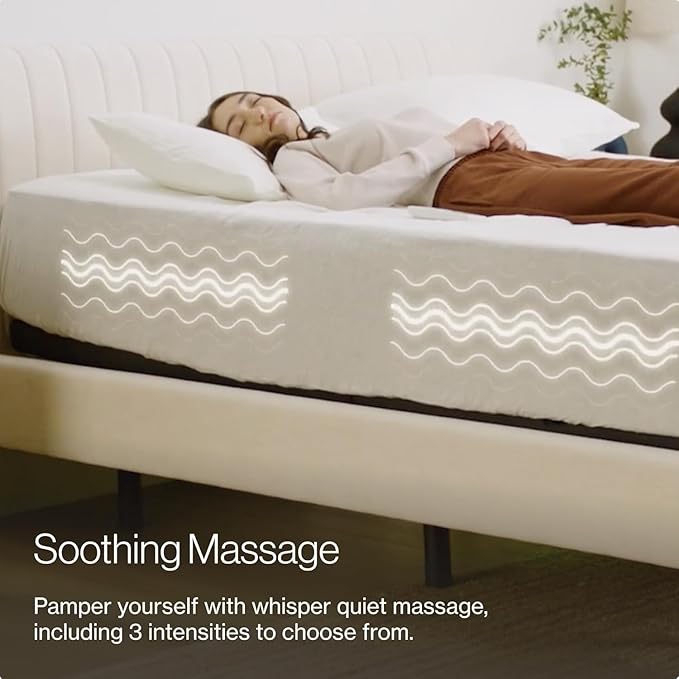 Nectar Premier Full Adjustable Base & 13” Hybrid Mattress (New) - Head & Foot Incline - Medium Firm Memory Foam & Coils - Cooling Upgrade - 3 Massage Settings - 365-Night Trial & Forever Warranty