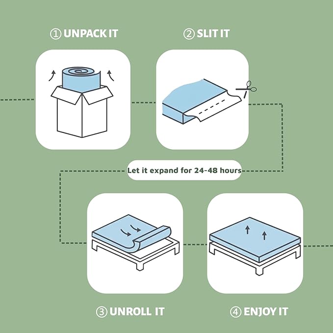 Bamboo Mattress Topper Twin Size with Deep Pocket 1700 GSM Cooling Shredded Memory Foam Mattress Pad Rayon Derived from Bamboo, Ideal for Side Sleepers, Back Pain, Hot Sleepers