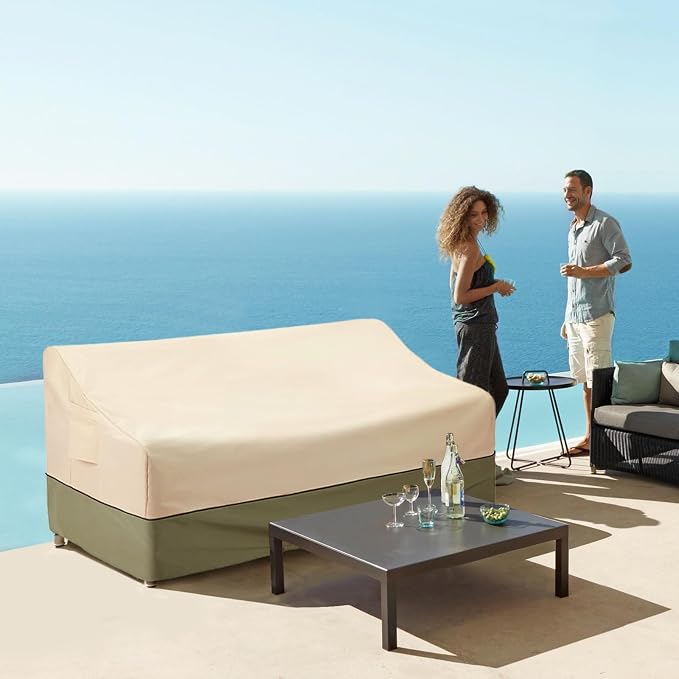 COSFLY Patio Furniture Covers Waterproof, Outdoor Sofa Cover Heavy Duty Fits up to 87W x 37D x 35H inches - Image 9