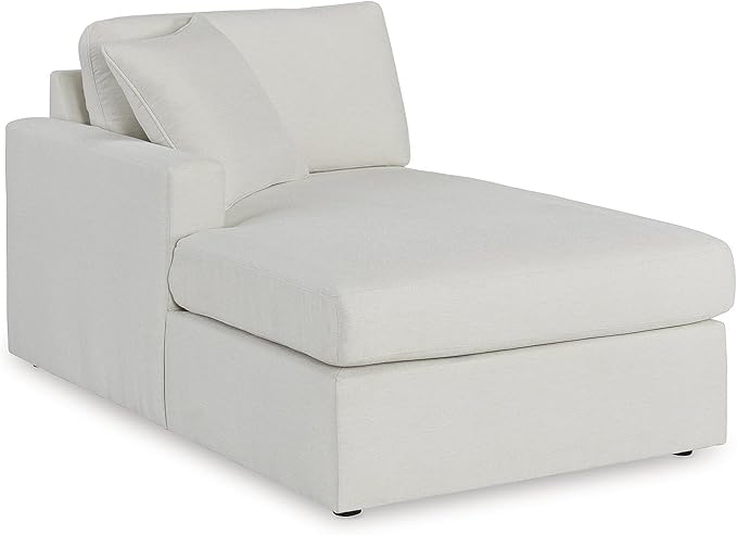 Signature Design by Ashley Modern Modmax Stain Resistant U-Shape Symmetrical 5-Piece Double Chaise with Audio Consoles and Reversible Cushion, Beige
