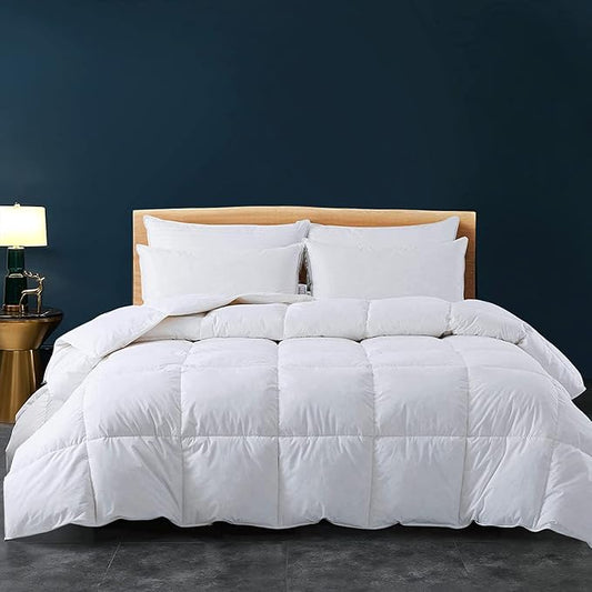 Cozynight Down Alternative Comforter-All Season King Comforters Duvet Insert with Corner Tabs-Lightweight Breathable Reversible White Comforter 106x90 inches