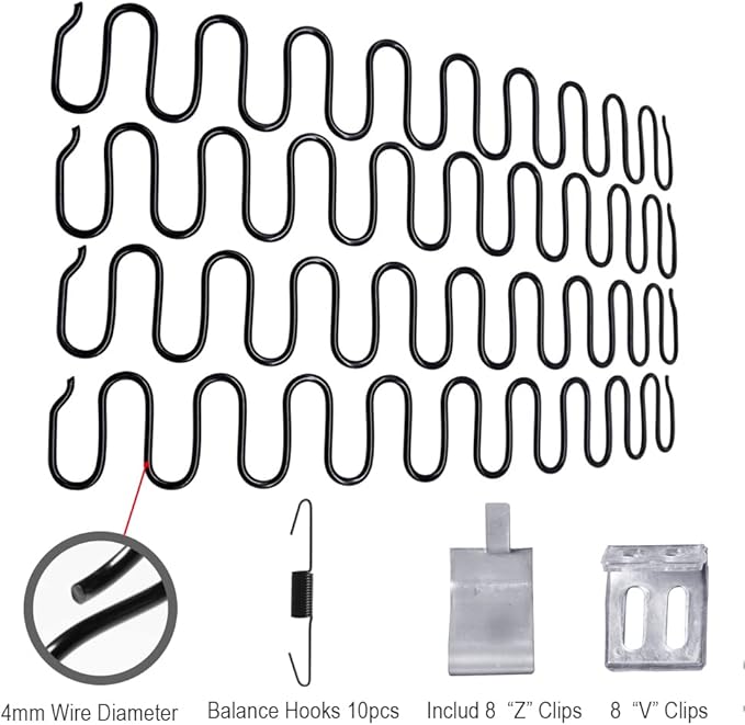 15" Upholstery Spring Seat Repair Replacement Kits for Furniture Sofa Couch Recliner Chair Glider Rocker