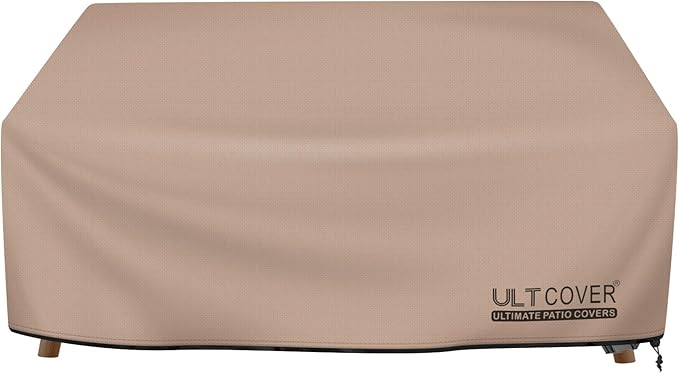 ULTCOVER Waterproof Outdoor Deep Seat Sofa Bench Cover 62W x 40D x 35H inch Patio Furniture Loveseat Cover by ULTCOVER