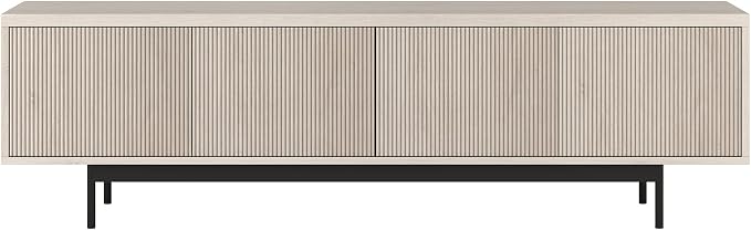 Henn&Hart Whitman, 70'' Rectangular TV Stand, Alder White - Image 4