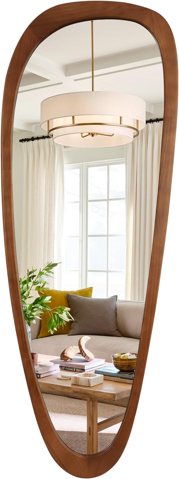 WallBeyond Asymmetrical Mirror, Irregular Mirror Full Length, Boho Wall Mirrors Decorative for Bedroom Living Room Entryway Hall, Mid Century Modern Decor 60" H x 22" W by WallBeyond
