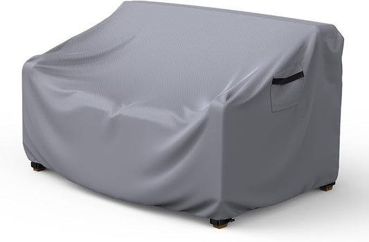 Mrrihand Heavy Duty Patio Sofa Cover, 3-Seater Outdoor Sofa Loveseat Cover, Outdoor Patio Furniture Cover with Air Vent and Handles, 60" W×34" D×30" H, Grey by Mrrihand