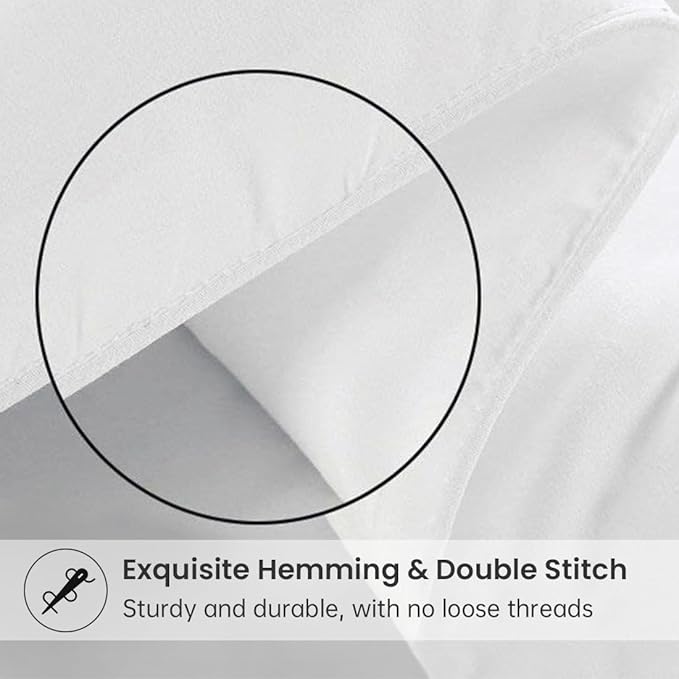EASELAND Down Alternative Comforter California King - Quilted Duvet Insert for All Seasons, Soft Cozy with Corner Tabs, Summer Winter Warm Bedding, Pure White 96x104