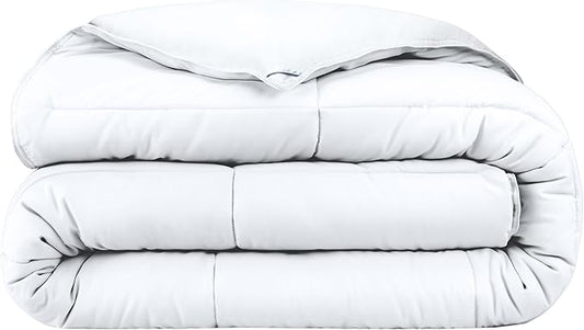 Bare Home Duvet Insert Kids Comforter - Extra Long - Goose Down Alternative - Ultra-Soft - Premium 1800 Series - All Season Warmth - Bedding Comforter (Twin/Twin XL, White)