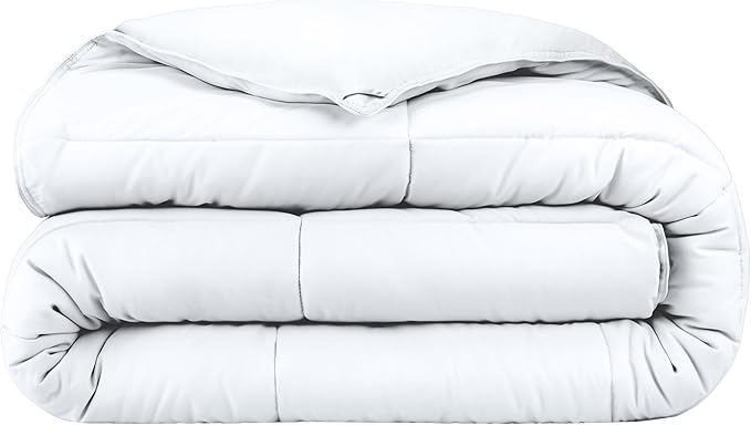 Bare Home Duvet Insert Comforter - Queen Size - Goose Down Alternative - Ultra-Soft - Premium 1800 Series - All Season Warmth - Bedding Comforter (Queen, White)