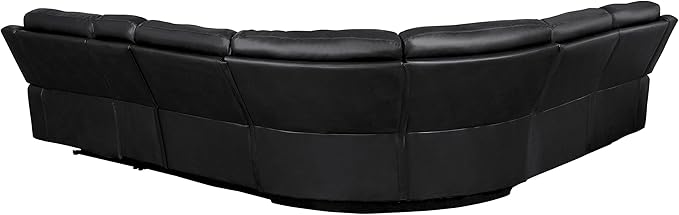 Lexicon Pfeiffer 6-Piece Modular Power Reclining Sectional Sofa, Dual-End Recliner, Dark Brown