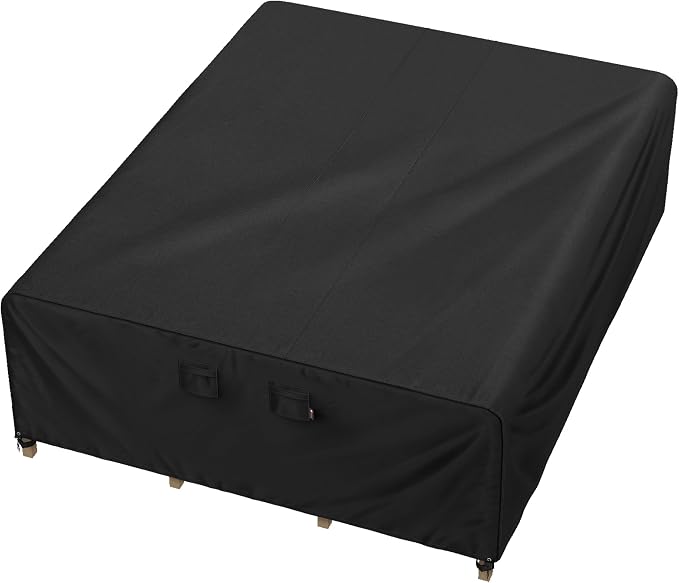 iBirdie Outdoor Patio Furniture Set Covers 120 x 64 inch fit 5 x 9 ft, 60, 62, 64 inch Wide, 118, 120 inch Long Outside Dining Table and Chairs, Waterproof Weatherproof Cover, Heavy Duty 600D by iBirdie