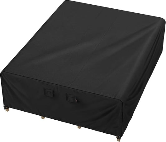 iBirdie Outdoor Patio Furniture Set Covers 140 x 80 inch fit 80, 79, 78 inch Wide, 140, 139, 137, 135 inch Long Outside Dining Table and Chairs, Waterproof Weatherproof Cover, Heavy Duty 600D by iBirdie