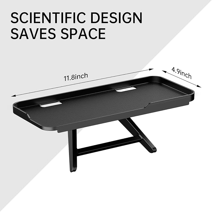 CABTE Adjustable Steel TV Top Shelf, Floating TV Stand, Universal Monitor Shelf for Soundbar, Game Console, Cable Box, Router Shelves (11.8 x 4.9 inch) - Image 2