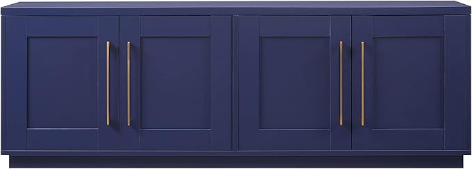 Henn&Hart Tillman TV Stand, 68" Wide, Blue - Image 4