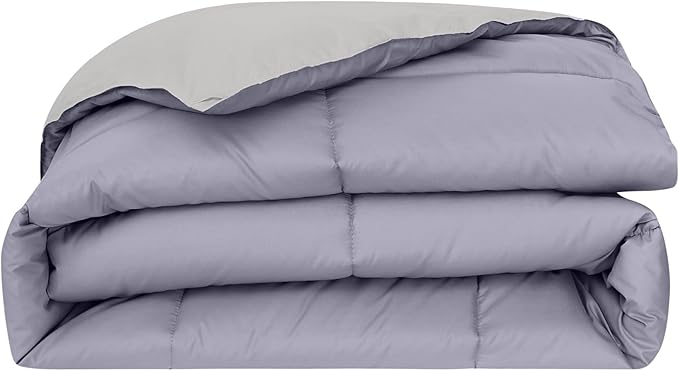 Modern Threads Down Alternative Reversible Comforter Purple/Silver California King