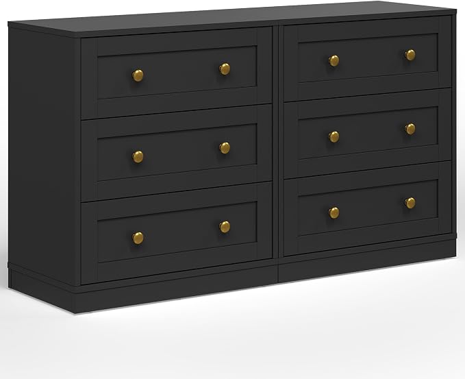 RoyalCraft Black 3 Drawer Dresser Set of 2, Small Dresser for Bedroom, Wood Nightstand with Drawers, Modern Chest of Drawers for Closet, Living Room, Entryway - Image 9