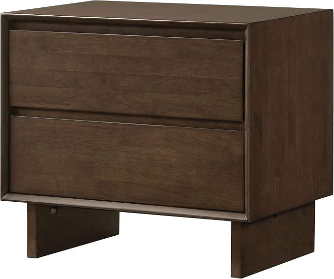Coaster Home Furnishings Glenwood Transitional Wood 2-Drawer Bedroom Nightstand Bedside Table Organizer Unit Warm Brown 225012 - Image 5