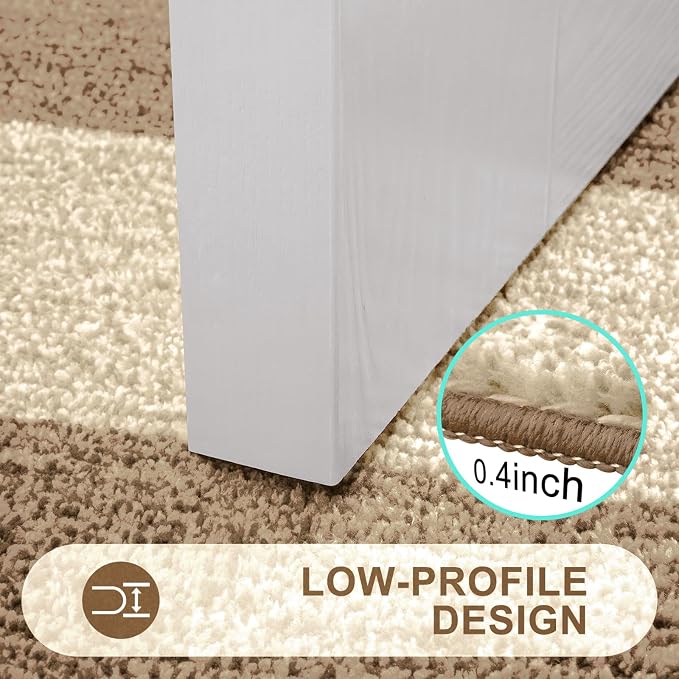 Kitinjoy Indoor Outdoor Door Mat, 47x24 Non-Slip Absorbent Dirt Trapper, Low-Profile Washable Inside Entrance Front Floor Mat, Sturdy Soft Entry Doormats for Entryway, Khaki - Image 4