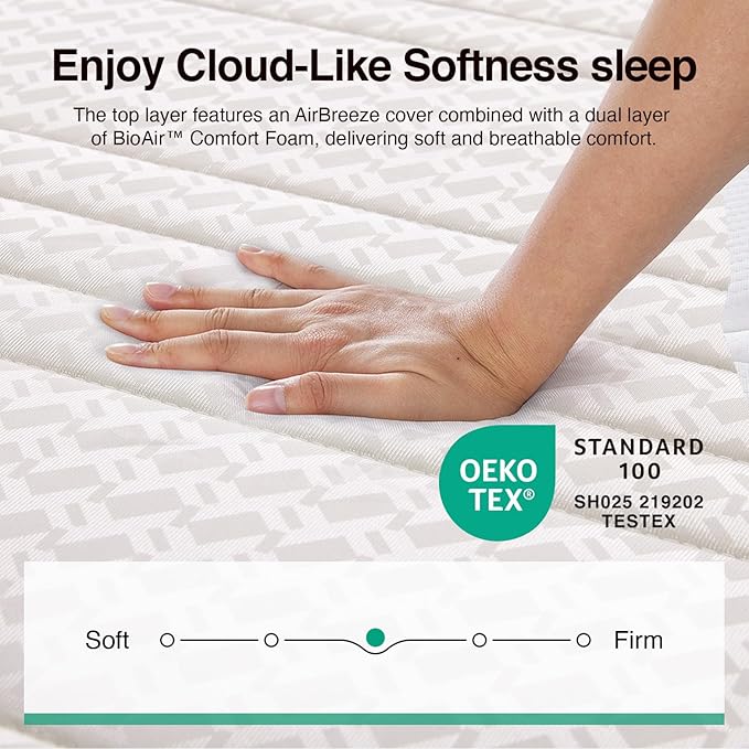 Novilla California King Mattress, 14 Inch CLK Mattresses in a Box with Smarts™ Pocket Coil for Pressure Relief, Medium Plush Foam and Spring Hybrid Colchones with CertiPUR-US Certified