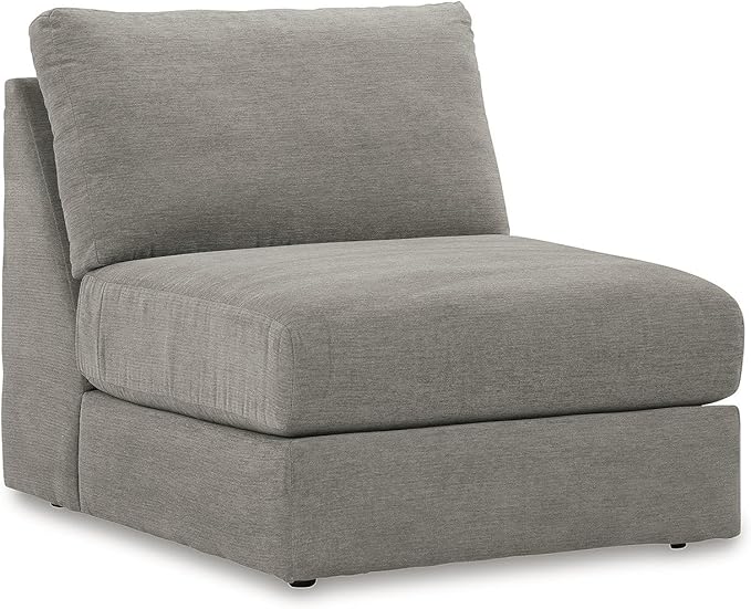 Signature Design by Ashley Casual Avaliyah L-Shape Symmetrical 5-Piece Sectional with Reversible Cushion and Armrest, Gray