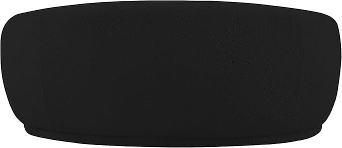Meridian Furniture 693Black-L Hyde Collection Modern | Contemporary Boucle Fabric Upholstered Loveseat, Black, 64" W x 38" D x 27.5" H