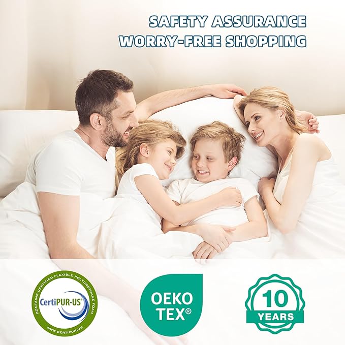 Queen Mattress 12 Inch Queen Size Mattresses in a Box Memory Foam Hybrid Bed Mattress for Silent Sleep with Pocket Spring Motion Isolation,Pressure Relief,Fiberglass Free,Medium Firm Feel