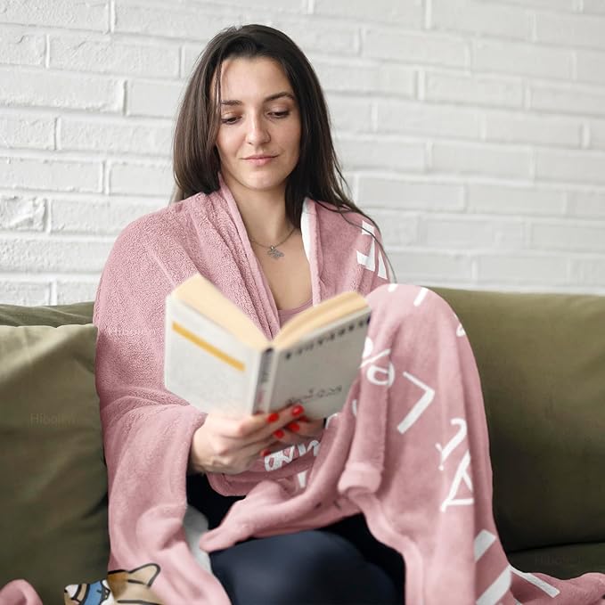Get Well Gifts for Women/Men After Surgery, Sympathy Gift, Feel Better/Get Well Soon Gifts for Women, Surgery Recovery Gift for Men, at Least You Dont Have to Wear A Cone Pink Blanket 50"x60"