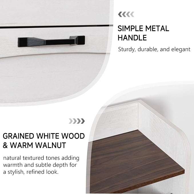 Narrow Shoes Storage Cabinet, Entryway Storage with 2 Flip Drawers, Farmhouse Shoe Organizer with Removable Shelves, Anti-Drop Top Fence, 40.4H x 31.4W (Warm White Grayish) - Image 6