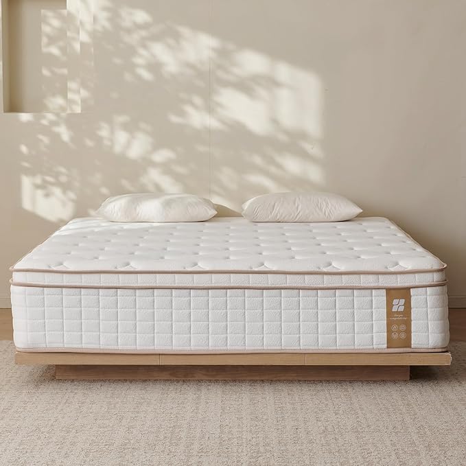 Profus 12 Inch King Size Mattress, Memory Foam King Mattress for Cool Night & Pressure Relief, Medium Firm Feel with Strong Edge Support & Motion Isolation, CertiPUR-US Certified Mattress in A Box