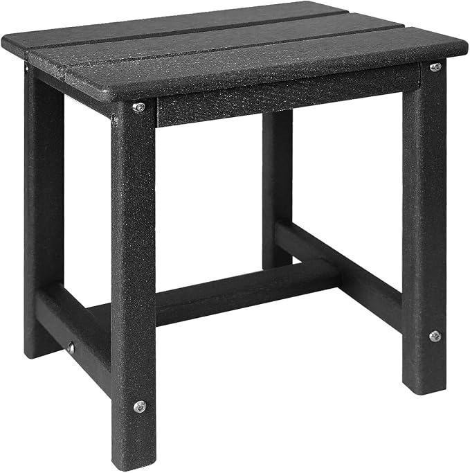 GARDENSTAR Adirondack Square Side Table,one-Tier Outdoor end Table, Patio Side Table for Pool,Porch,Backyard,Relaxing Companion by GARDENSTAR