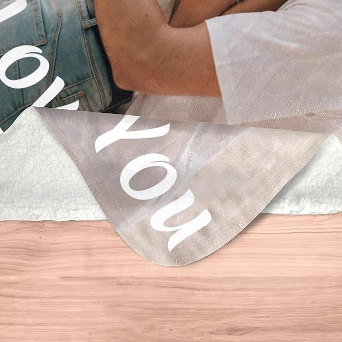 inkArts Custom Blankets with Photo, Personalized Blanket Using My Own Photo, Customized Blankets with Picture, Personalized Gifts for Women Men Baby Child