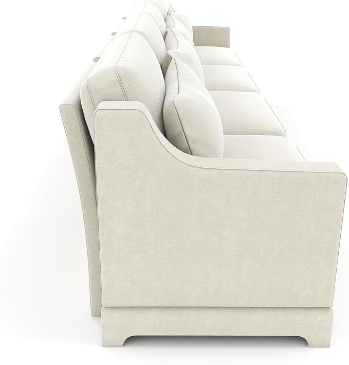 Ball & Cast 141.7" Modular Sofa Couch with Deep Seat Chenille Sofa and Wide Armrest, Modern Comfy 4-Seater Couch for Living Room, Office, Apartment, Easy to Assembly, Beige