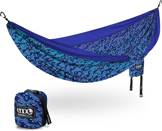 ENO, Eagles Nest Outfitters DoubleNest Lightweight Camping Hammock, 1 to 2 Person, Special Edition Colors, ATC by EaglesNestOutfitters