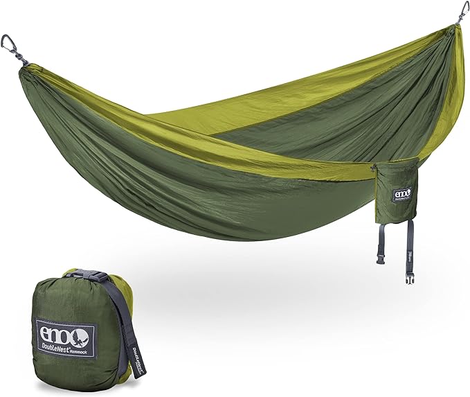 ENO, Eagles Nest Outfitters DoubleNest Lightweight Camping Hammock, 1 to 2 Person, Special Edition Colors, ATC by EaglesNestOutfitters