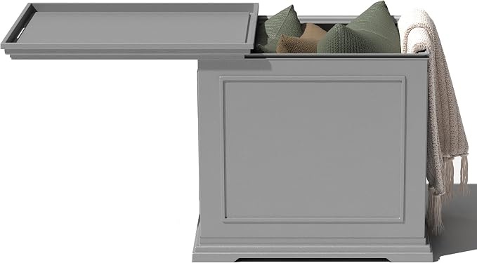 Veradek Brixton Tray Table - 2-in-1 Outdoor Side Table with Storage and Tray for Patio/Porch | Durable All-Weather Resistant | Classic & Functional by VeradekOutdoor