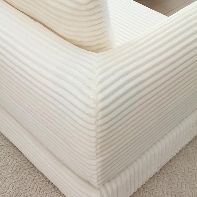 Foldable Boneless Love Seat Couches in a Box, Modern Floor Foam Sleeper Sofa Bed 2-in-1 Convertible Cloud Sofa for Home Apartments Bedroom