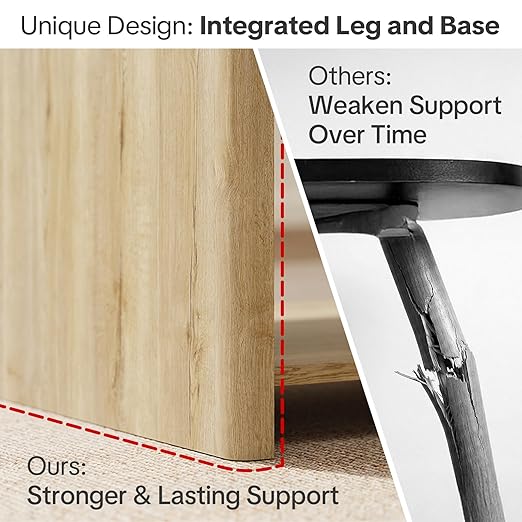 Fluted Lift Top Coffee Table for Living Room, Small Coffee Table with Storage Hydraulic Lift Large Capacity, Sturdy Legs Safe Round Corner, Easy Assembly for Small Spaces, Horizontal Grain-Natural