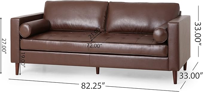 Christopher Knight Home Malinta Sofas, Dark Brown + Espresso