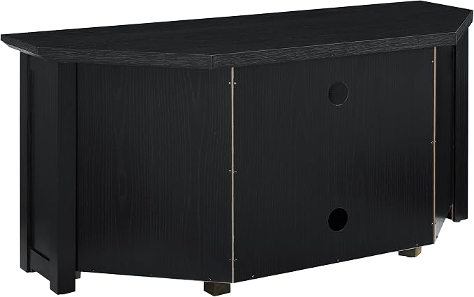 Crosley Furniture Camden TV Stand for 50+ inch TVs, Entertainment Center with Adjustable Storage Shelves, Black - Image 3