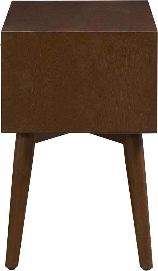 Crosley Furniture Landon Nightstand Side Table with Drawer, Mahogany - Image 10